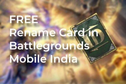 BGMI Rename Card