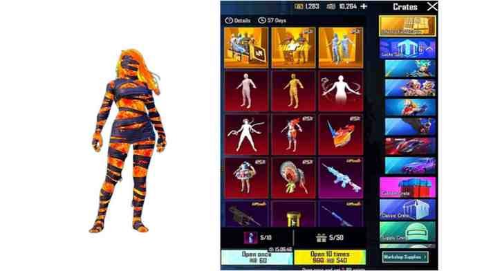 Mummy Suit Crate